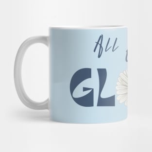 All for His Glory Retro Vintage Daisy Christian Design Mug